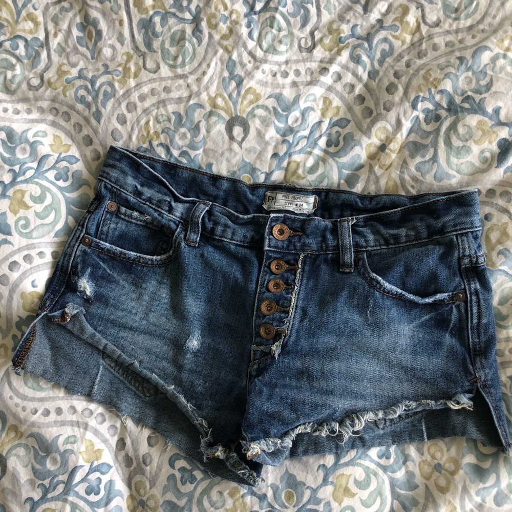 Denim shorts